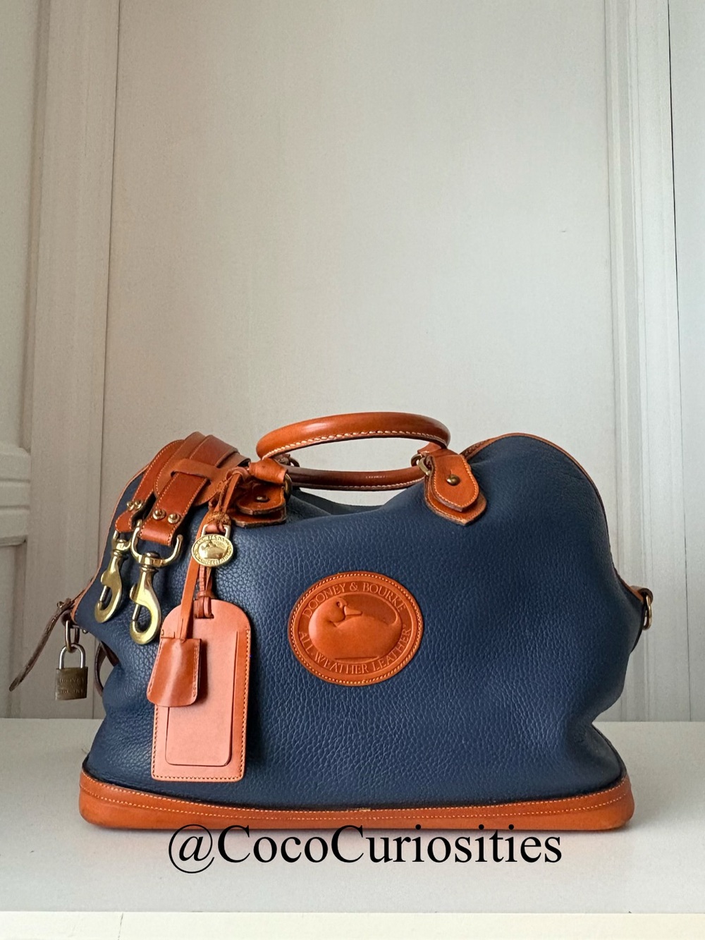 Dooney and Bourke awl Leather  Norfolk Luggage Travel Bag